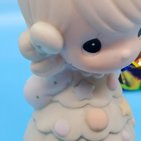 Precious Moments #604216 1994 "You're as pretty as a Christmas tree' figurine - Picture 10 of 12